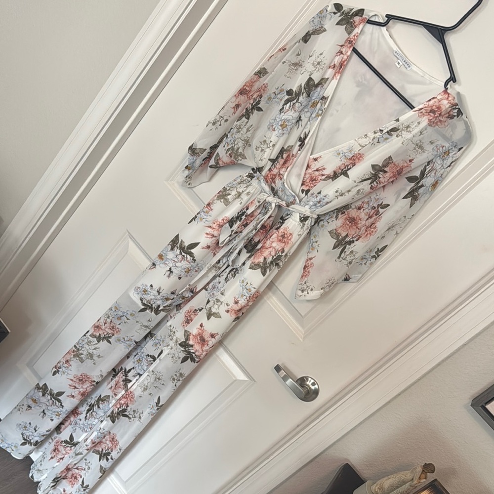Baltic Born Floral Maxi Dress - White and Pink